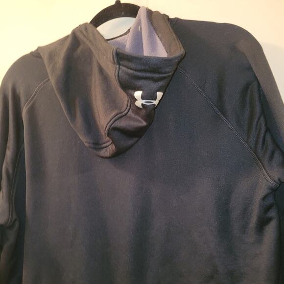 Under Armour Mens Cold Gear Black Hoodie Sweatshirt Size M - Picture 4 of 10